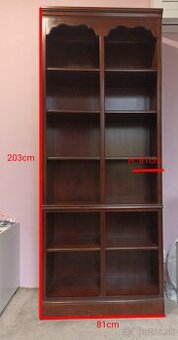 Predám knižnicu, písací stôl a skrinku