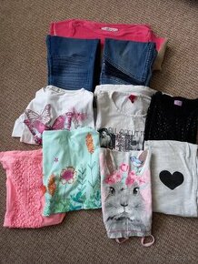 Dievčenské letné oblečenie veľ 134 - balík