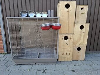 Predá klietku a budky a samec fb