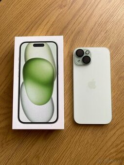 🍏 IPhone 15 Green 128gb 99% baterky 🍏