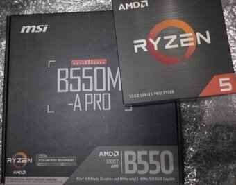 AMD RYZEN 5 5500, MSI B550M-A PRO