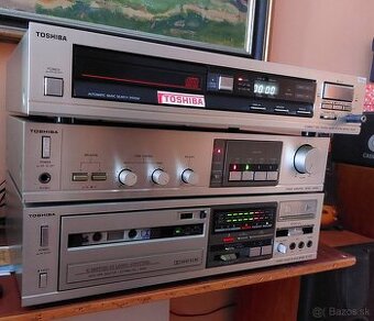 toshiba deck, zosilnovac, cd prehravac