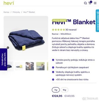 Záťažová prikrývka Hevi 7kg