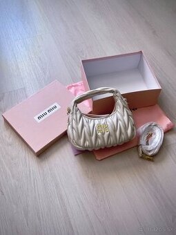 Miu miu Wander biela kabelka