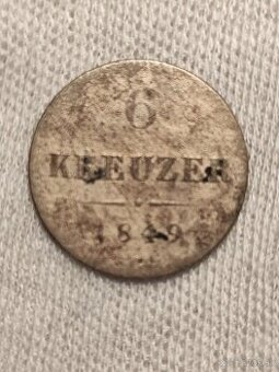 6 kreuzer 1849 Rakúsko