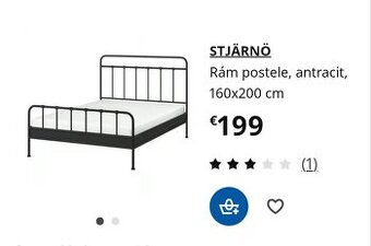Postel kovová konštrukcia a matrac