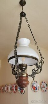 Starožitný secesný luster