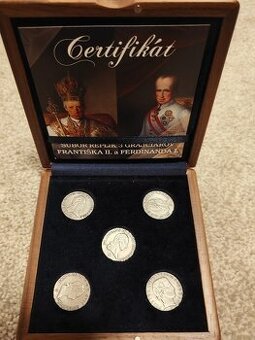 Súbor replík 3 grajciarov Františka II. a Ferdinanda I