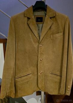 Kožené poľovnícke sako - L - NOVÉ