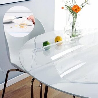 Kulatá PVC ochranná fólie/ubrus 100 cm