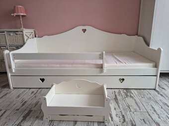 Predám detskú posteľ 88x184 + postieľka pre bábiku