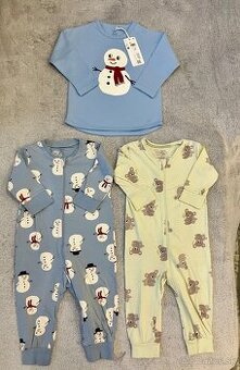 2x pyžamko a tričko s dlhým rukávom Lindex - 1