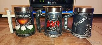 Pivove poháre IRON MAIDEN+SLAYER+METALLICA.❤️🤘❤️