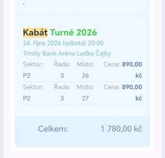 Kabát turné 2026