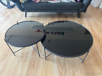 Set 2x stolík Zuiver Cupid, XXL 82 cm a L 62 cm