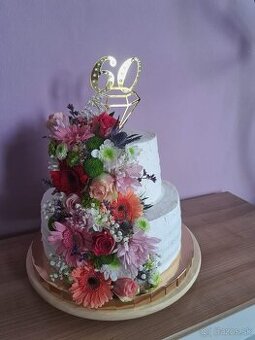 Zápich na tortu na diamantovú svadbu