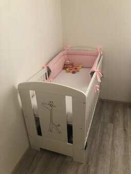 KLUPS detska postieľka safari ŽIRAFA