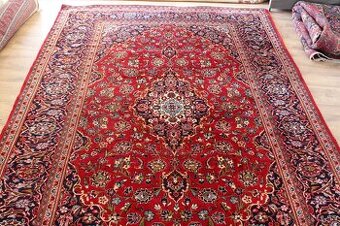 Pravý ručne viazaný perzský koberec Kešan - 244 x 343 cm
