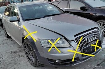 AUDI A6 C6 ALLROAD 3.0 TDI 2007 predám MOTOR ASB, DVERE