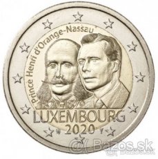 euromince - pamatne dvojeurove mince LUXEMBURSKO
