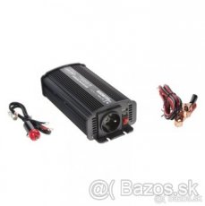 Menič napätia z 12V na 230V + USB, 600W - ihned k odberu