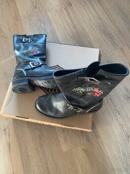 Dámske čižmy + kabelka Harley Davidson