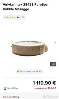 Vírivka Intex pre 6 osôb (bazén)