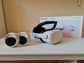 Oculus Quest 2 (128 GB) + kábel + head strap – super stav ✅