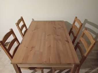 Stôl +4 stoličky  Ikea