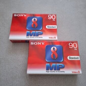 Sony Video8 MP90 kazety – 2 ks / nove