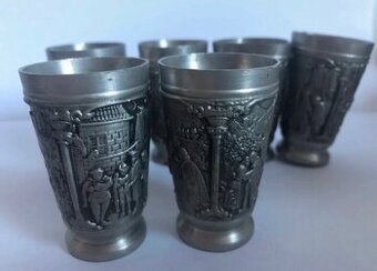 Cinove stamprle pohare 6 ks