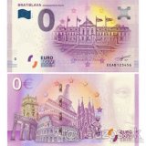 0 euro bankovka Bratislava + Grasalkovicov palac