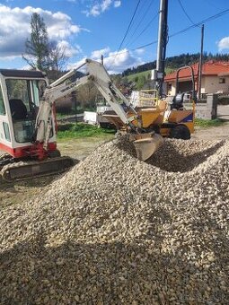 Ponúkam na prenájom bager tb016, dumper, vozík