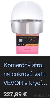 Stroj na cukrovú vatu - 1 krát vyskúšaný - cenu ponuknite