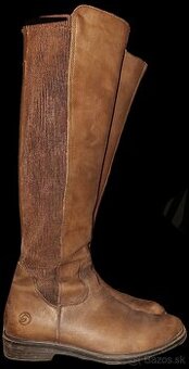 Dámske kožené čižmy Remonte Rieker