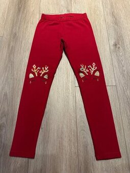 Lindex zateplené legínky sobík 128