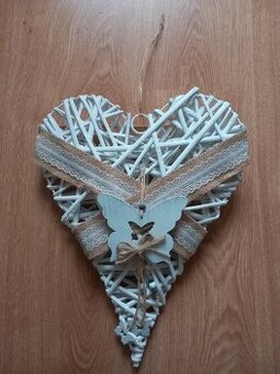 Staršie závesné veľké vypuklé srdce 40x30 cm