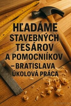 HĽADÁME STAVEBNÝCH TESÁROV A POMOCNÍKOV – ÚKOLOVÁ PRÁCA