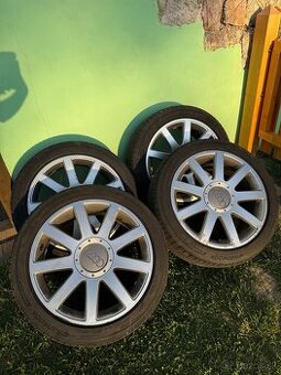 letné pneumatiky 225/45 a kolesá 5x112 r17
