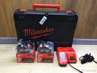 Nová sada Milwaukee M18NRG-502X(2x baterie, nabíječka,kufr)