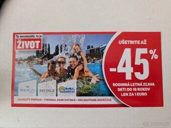 AquaCity Poprad kúpalisko poukaz , voucher