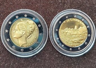 MONAKO/MONACO: NAJVZACNEJŠIE 2 EURO-2007a2015 REPLIKY