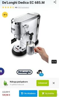 Kavovar delonghi dedica