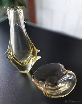 Citrinove hutne sklo M.Klinger