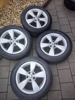 Predam orig alu 5x100-15" pneu 185/60-r15 fabia,rapid,scala