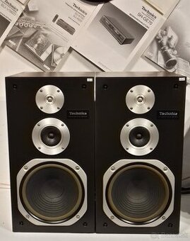 3 - pasmove reproduktory TECHNICS 48x25x25 cm, Japan = AB38