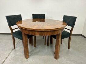 Okrúhly rozťahovací stôl Korenica - Art deco 110cm
