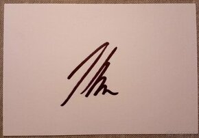 Autogram - podpis Jožo Ráž