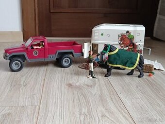 Predám Schleich 42346 Pick up s prívesom pre kone