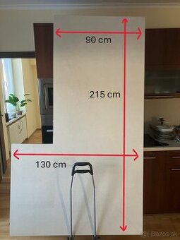 Pracovná doska tvar L 90x215cm